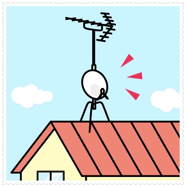 アンテナ取り付け